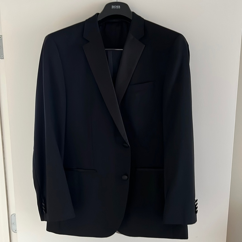 Hugo Boss The Stars75 / Glamour3 - 100% Virgin Wool Tuxedo Suit W/ Pants Mens